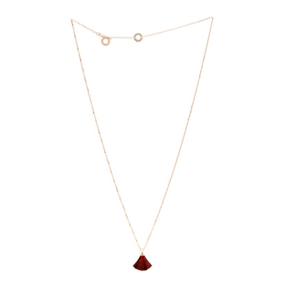 Bulgari 18K Rose Gold Diamond Carnelian Divas' Dream Pendant Necklace 3 of 8