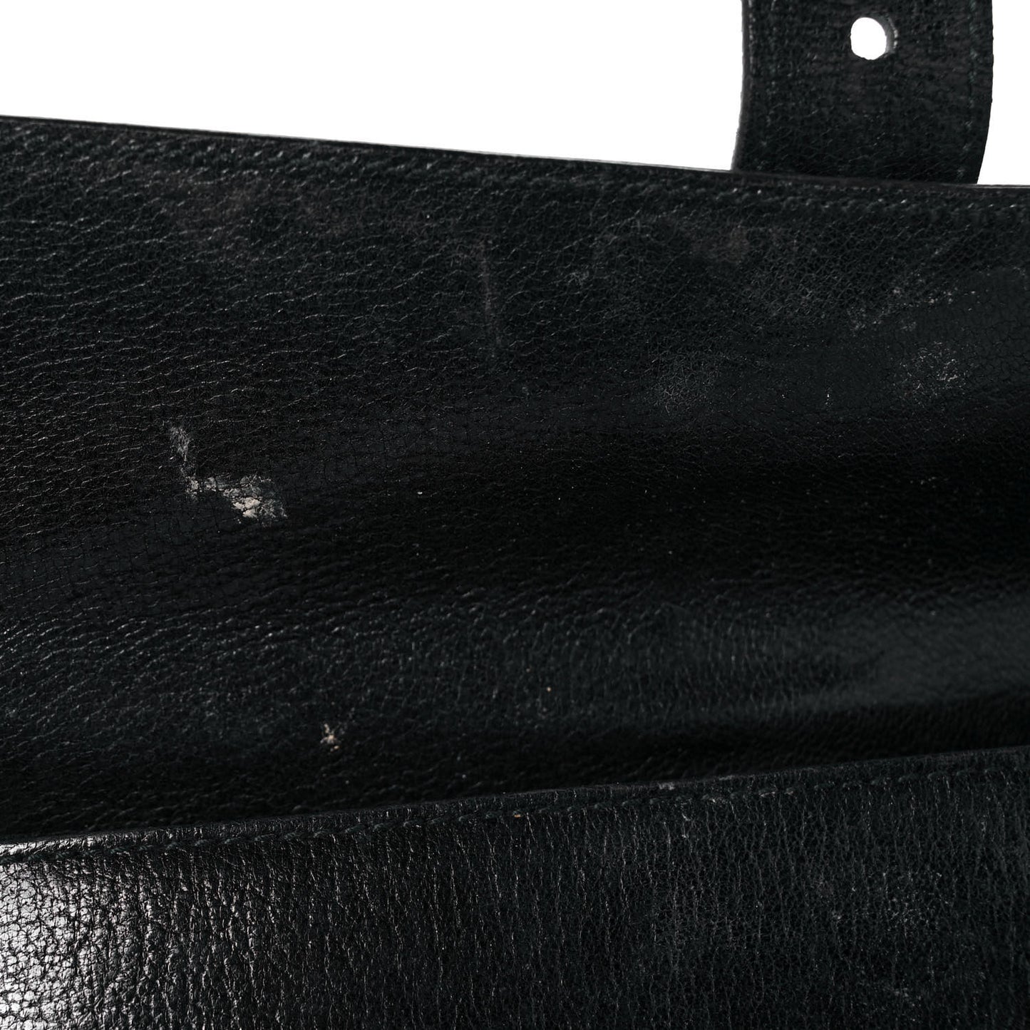 Goatskin Flap Bag Black