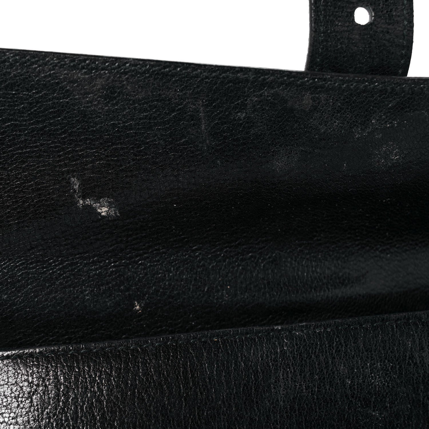 Prada Goatskin Flap Bag Black 9 of 12