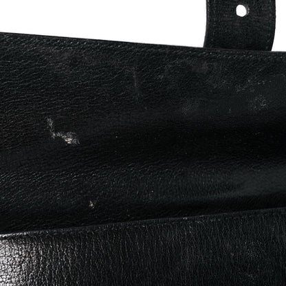 Prada Goatskin Flap Bag Black 9 of 12