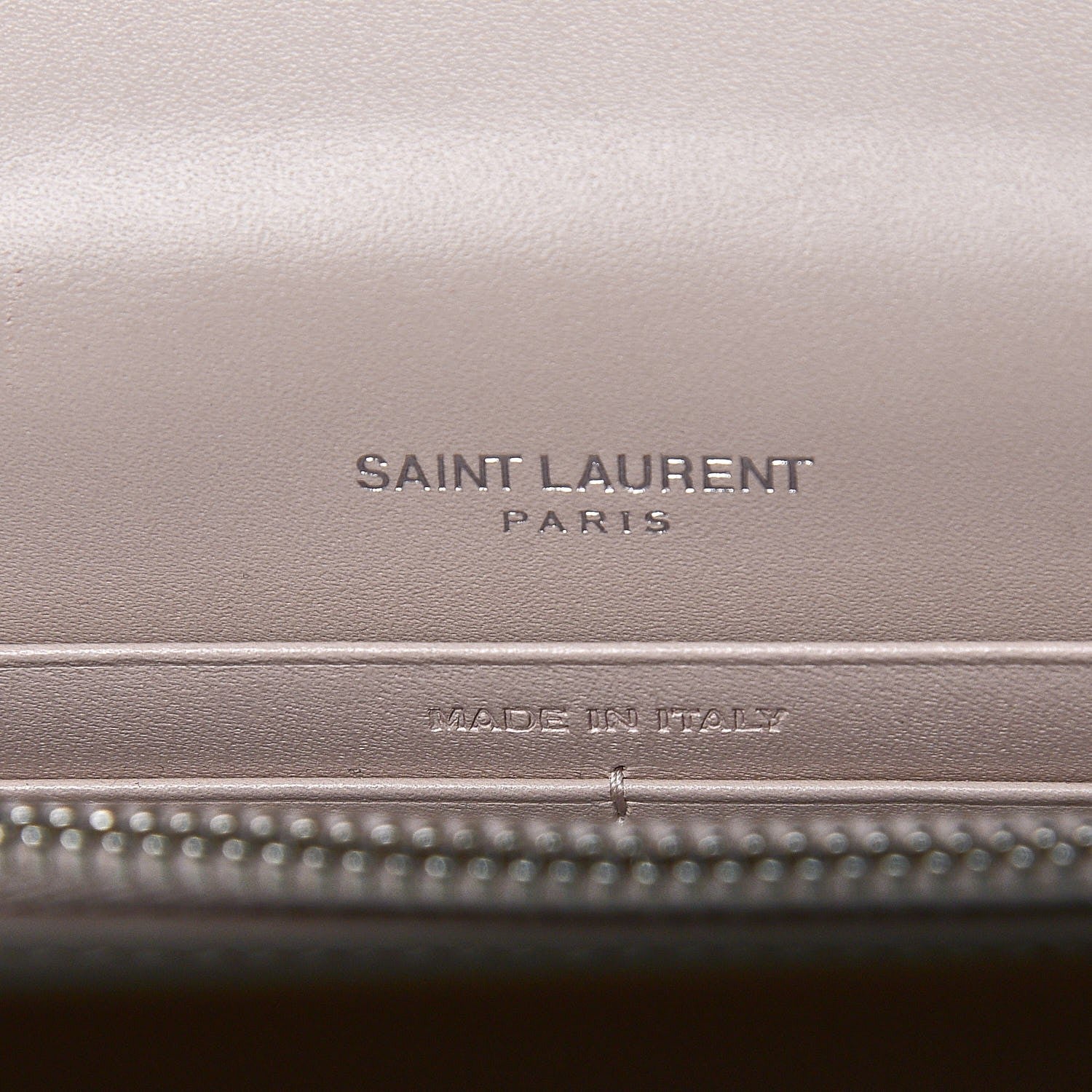 Saint Laurent Smooth Calfskin Classic Monogram Kate Tassel Chain Wallet Marble Pink 6 of 8
