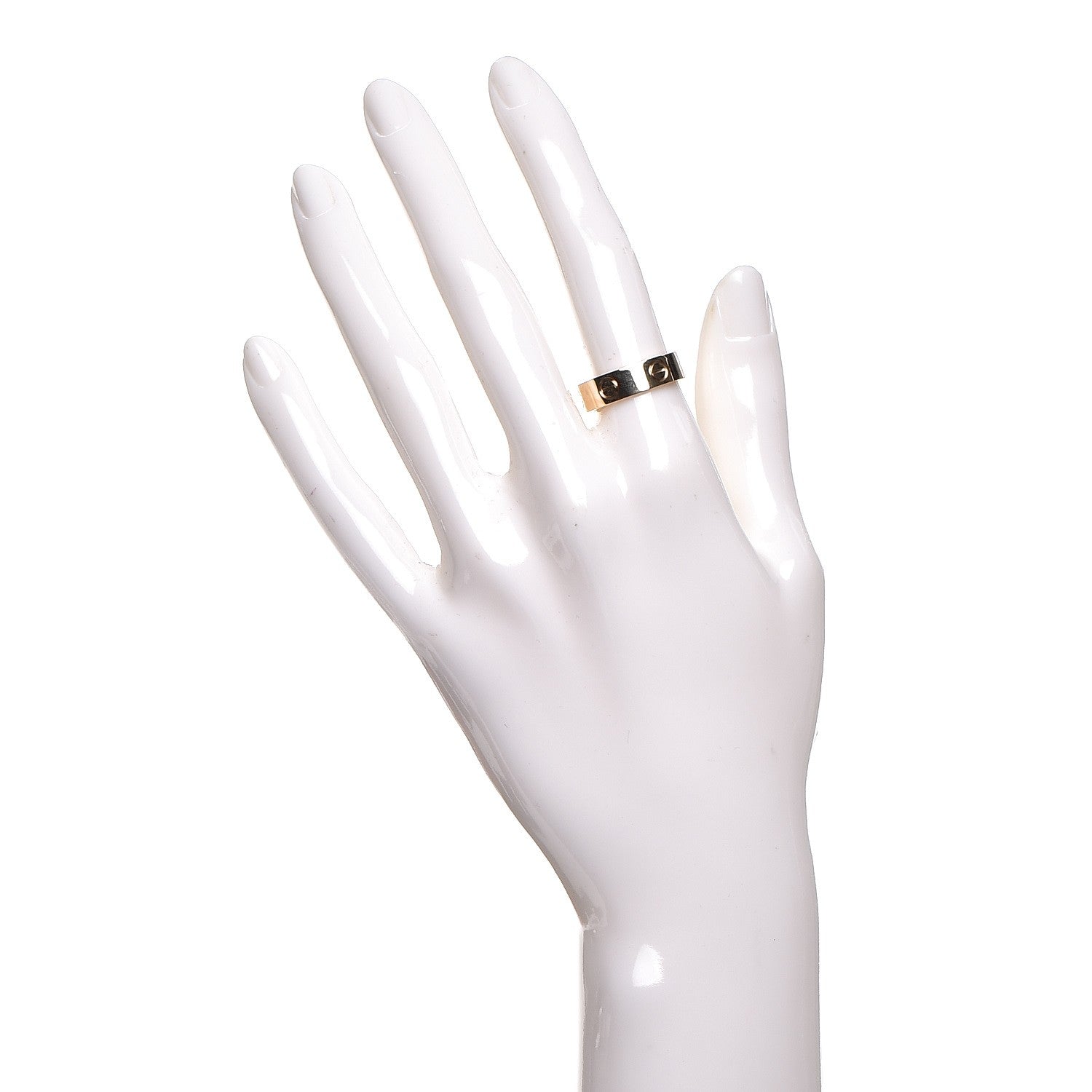 Cartier 18K Yellow Gold 5.5mm LOVE Ring 53 6.5 2 of 4