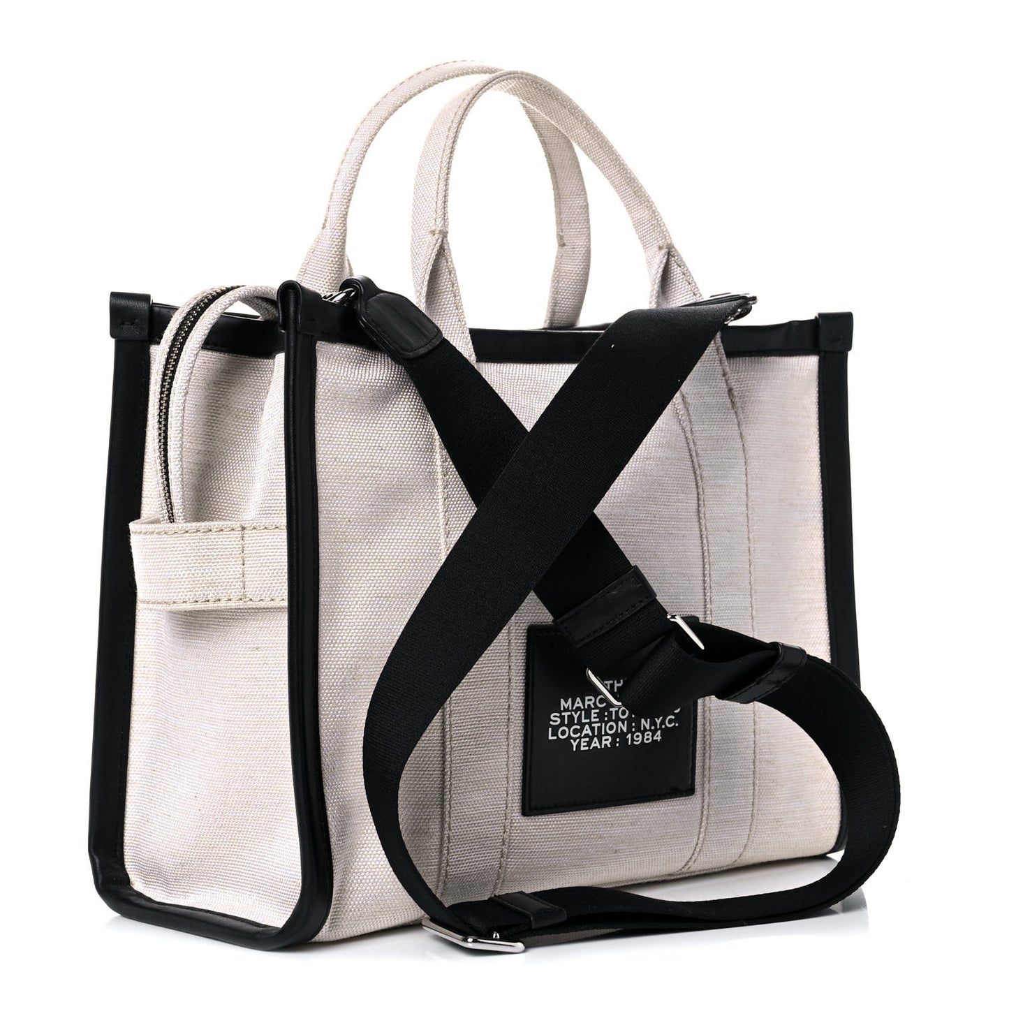 Cotton Canvas The Summer Medium Tote Bag Beige