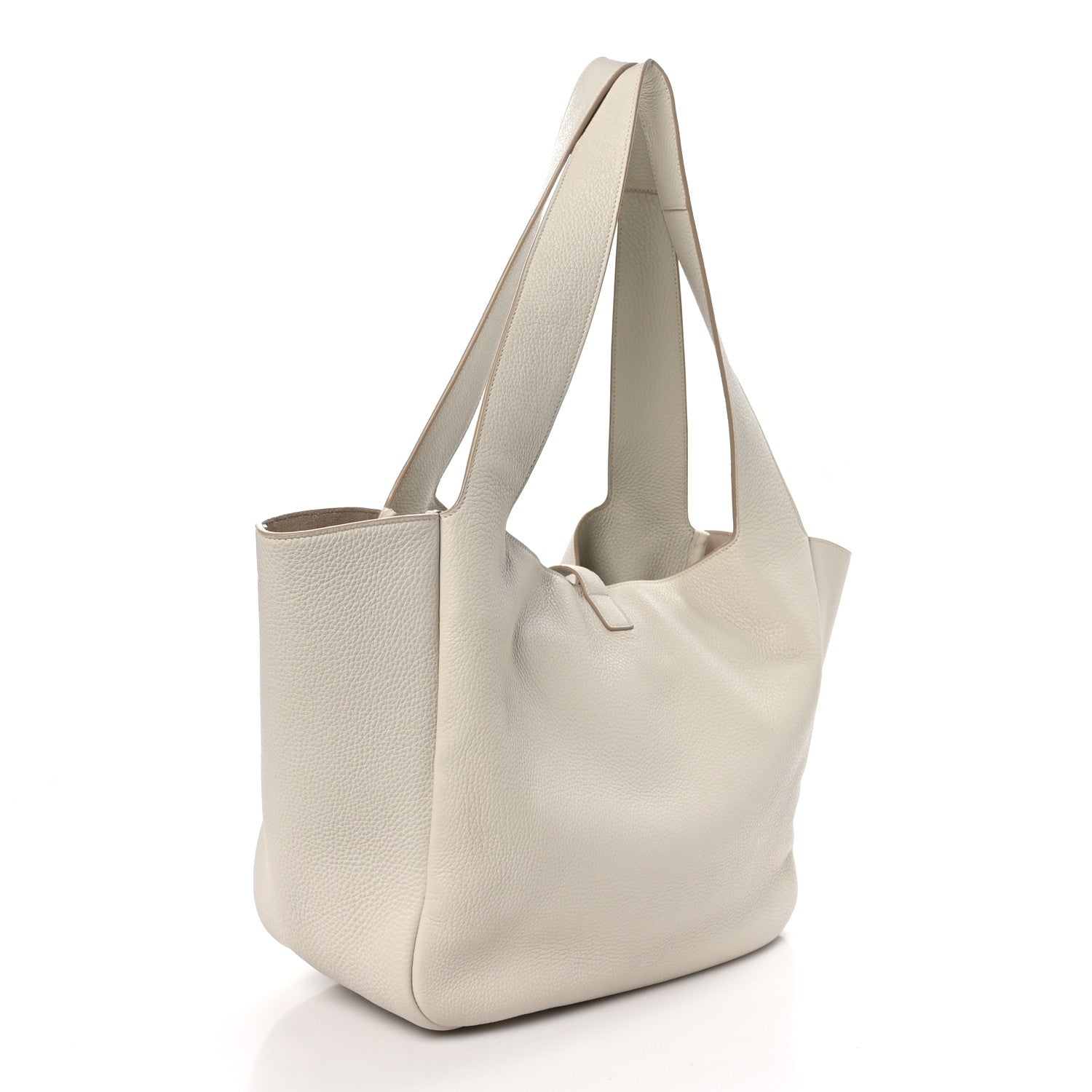 Saint Laurent Grained Deerskin Bea Tote Blanc Vintage 2 of 10