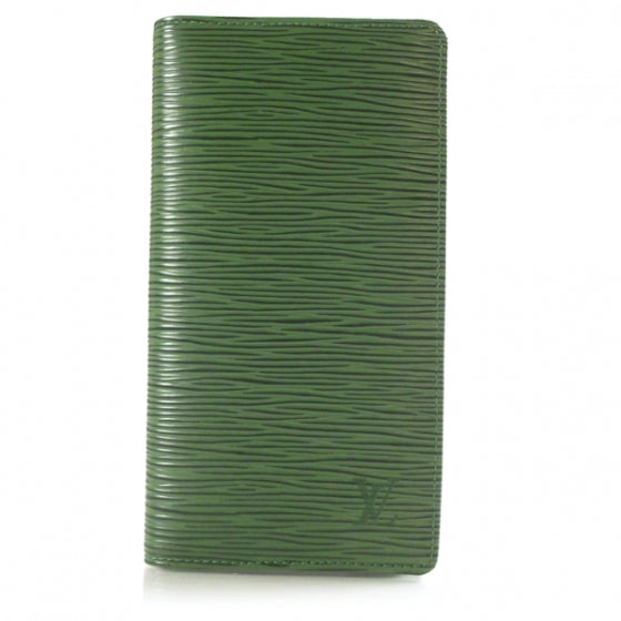 Louis Vuitton Epi Checkbook Organizer Wallet Green 1 of 7