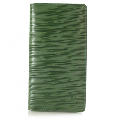 Louis Vuitton Epi Checkbook Organizer Wallet Green 1 of 7