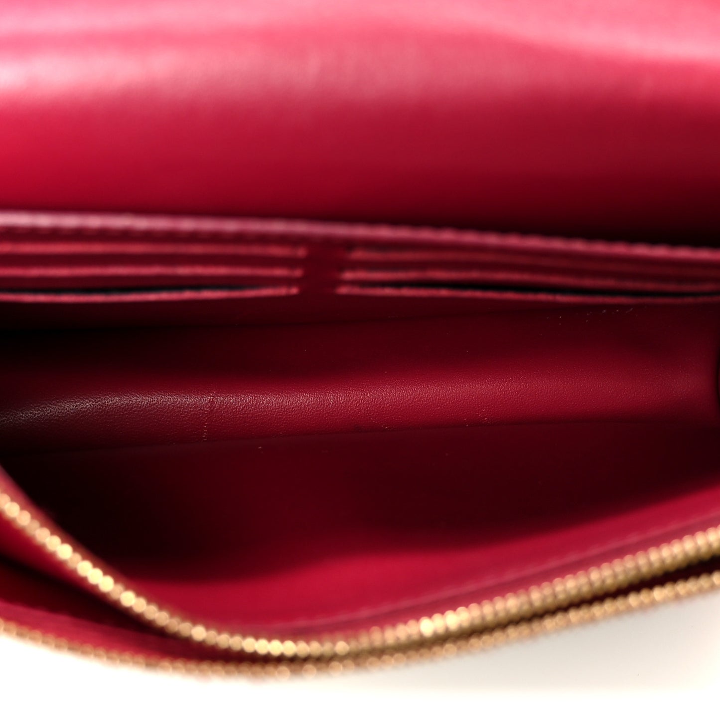 Monogram Flore Chain Wallet Fuchsia