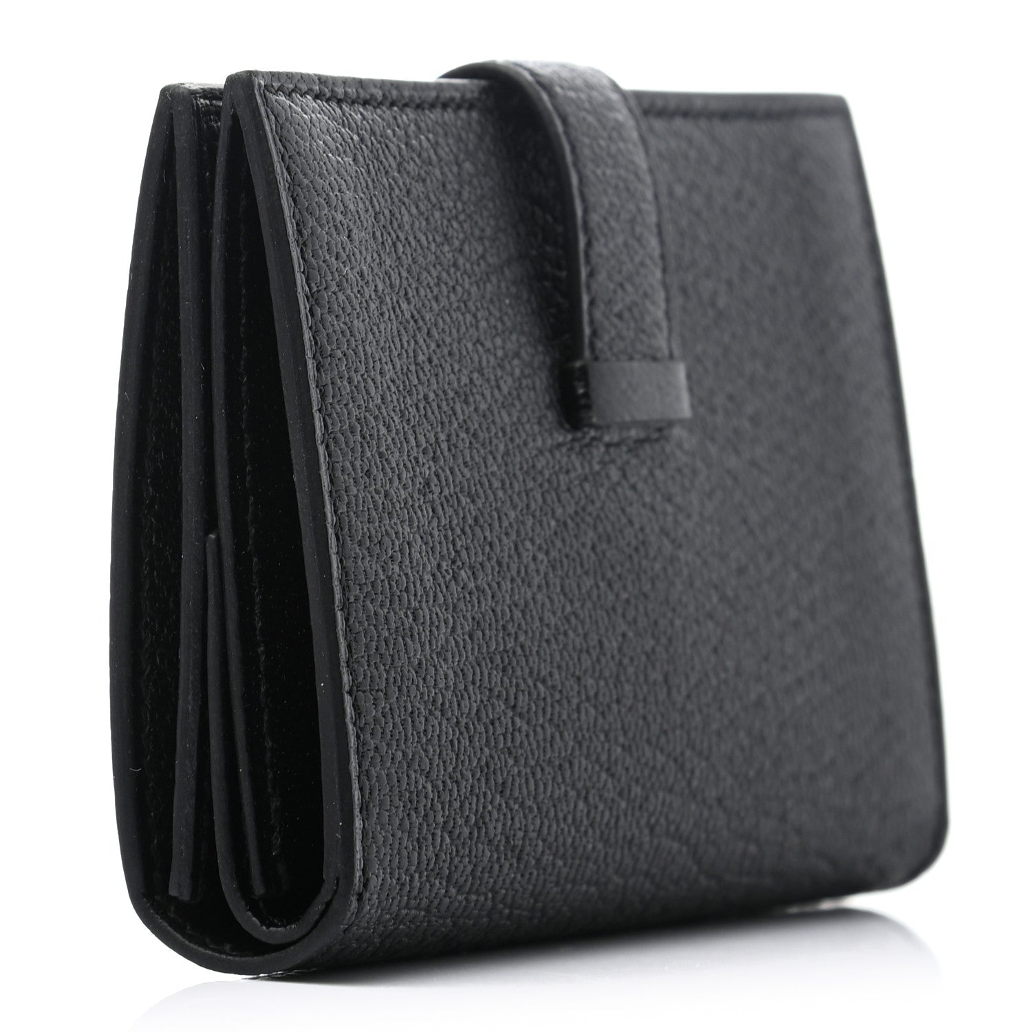Hermes Chevre Mysore Mini Bearn Wallet Black 3 of 6