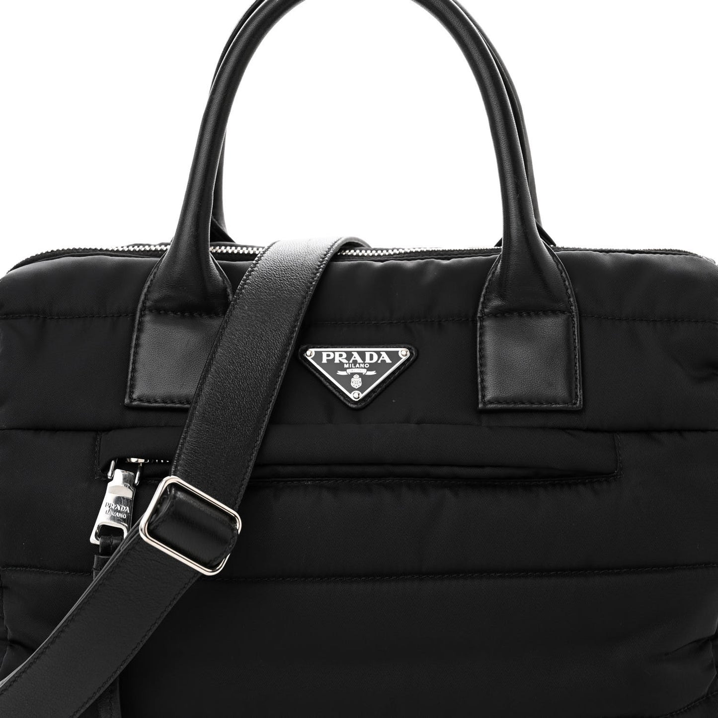 Tessuto Nylon Bomber Tote Black