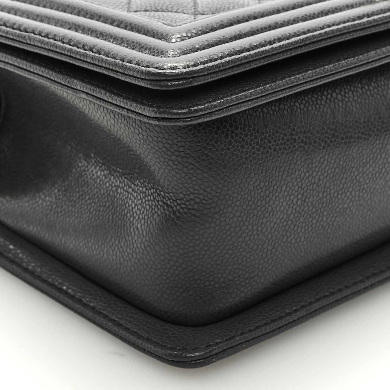 Chanel Caviar Quilted Medium Boy Flap Dark Grey 8 of 9