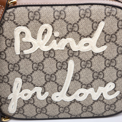 Gucci GG Supreme Monogram Blind For Love Embroidered Mini Chain Shoulder Bag Beige Tuscany 9 of 9