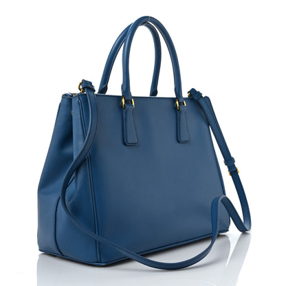 Prada Saffiano Medium Galleria Double Zip Tote Cobalto 3 of 8