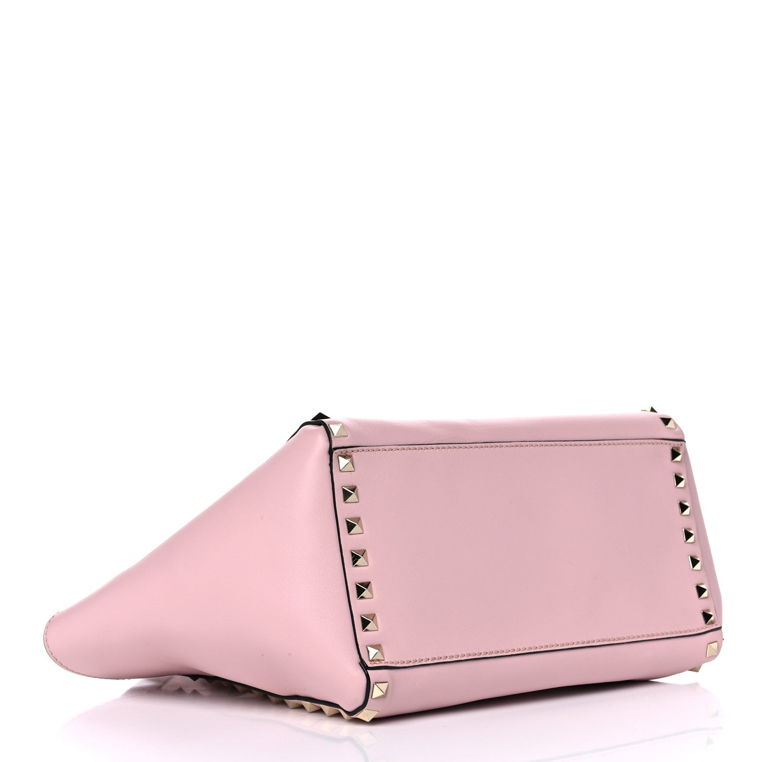 Valentino Garavani Vitello Small Rockstud Double Handle Tote Water Rose 4 of 11