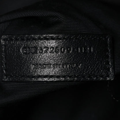 Saint Laurent Lambskin Matelasse Monogram Joe Backpack Black 6 of 12