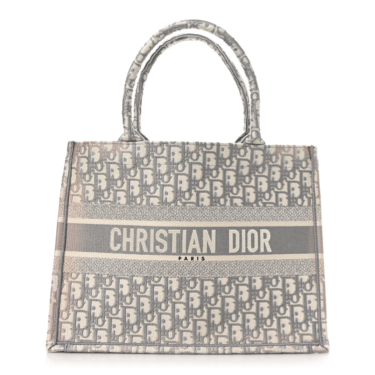 Christian Dior Oblique Medium Book Tote Grey 1 of 10