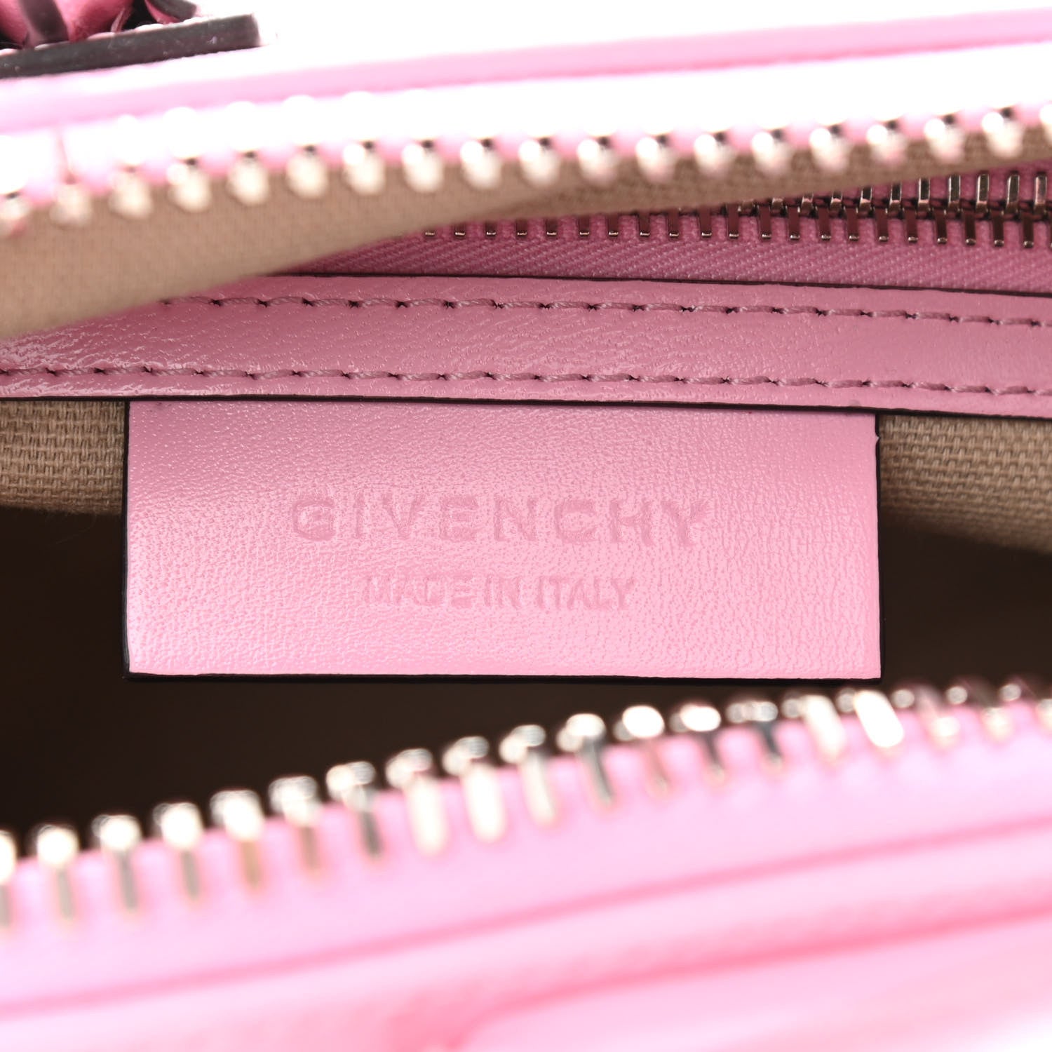 Givenchy Shiny Lord Calfskin Mini Antigona With Chain Baby Pink 7 of 11