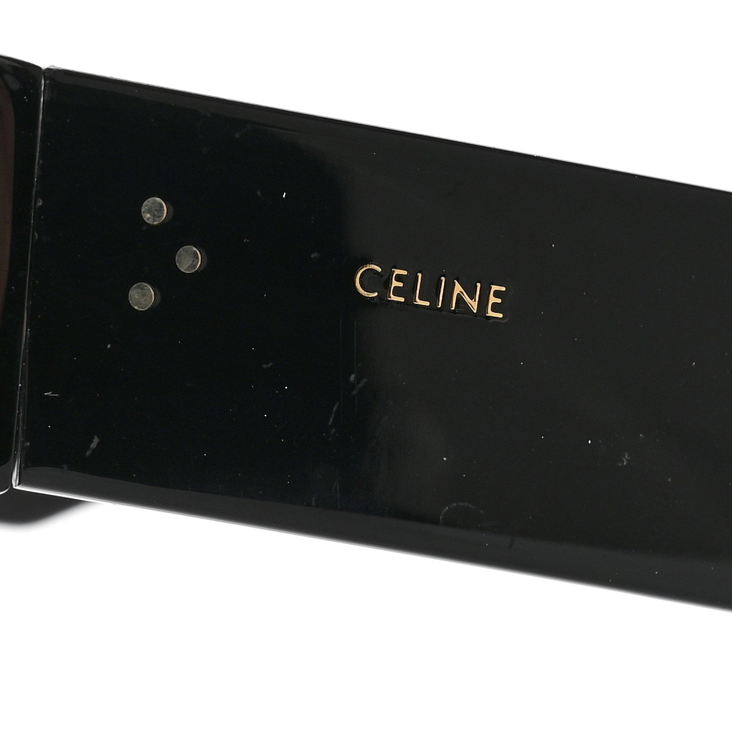 Celine Acetate Chunky Rectangle Sunglasses CL 40092I Black 7 of 11