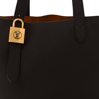 Louis Vuitton Grained Calfskin Low Key Cabas MM Chocolate 9 of 11