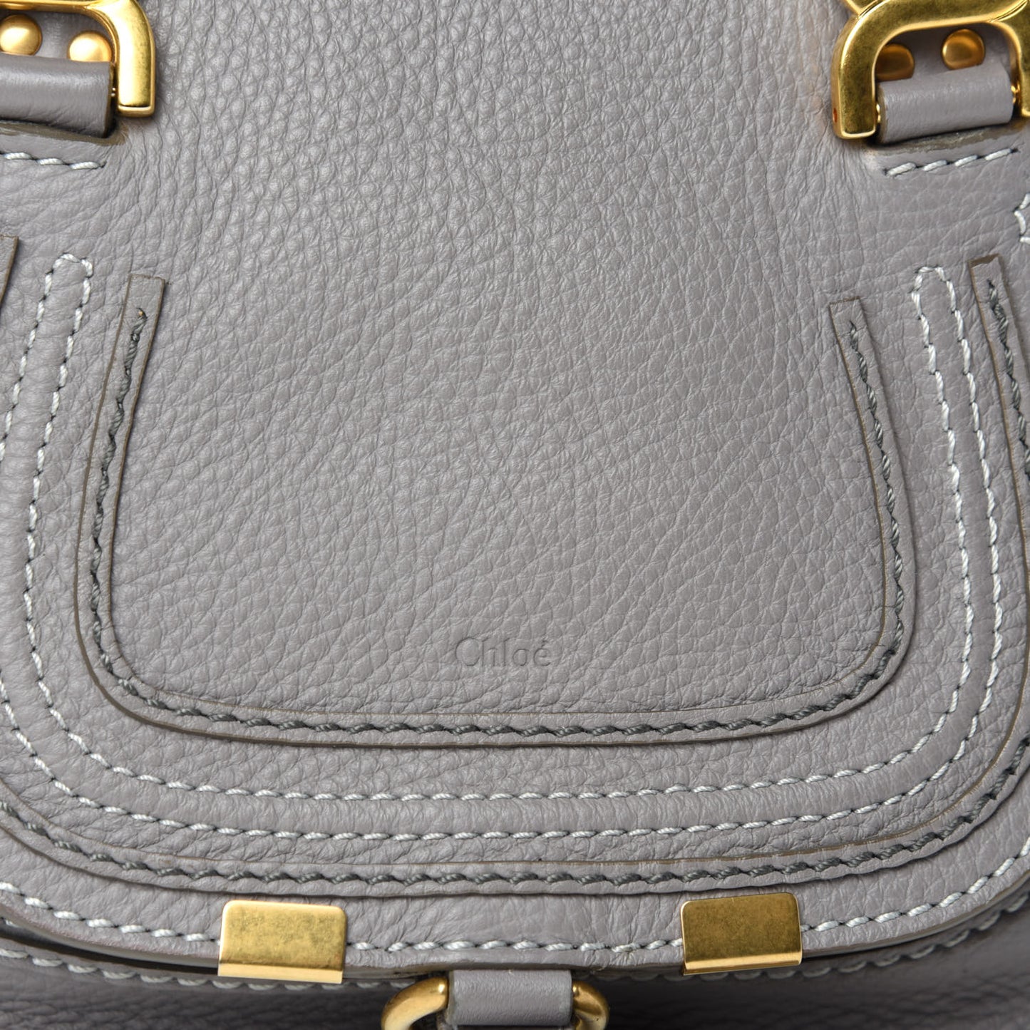 Calfskin Mini Marcie Satchel Cashmere Grey