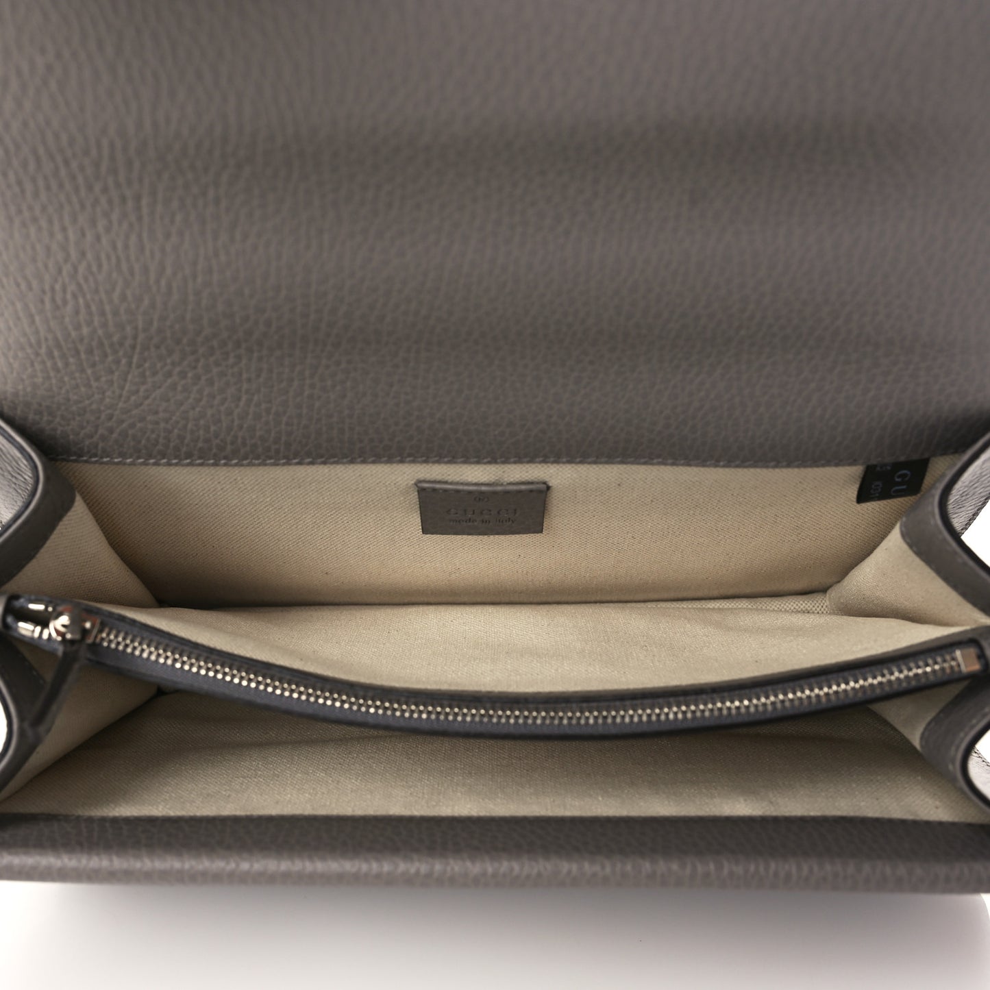 Pebbled Calfskin Small Dionysus Shoulder Bag Dusty Grey