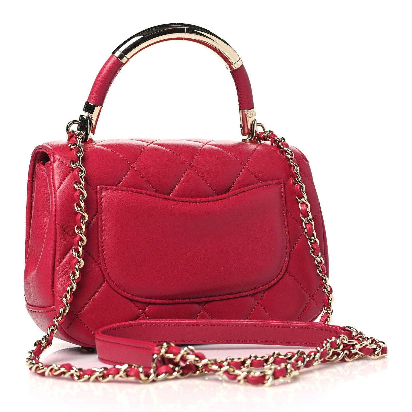 Lambskin Mini Carry Chic Flap Pink