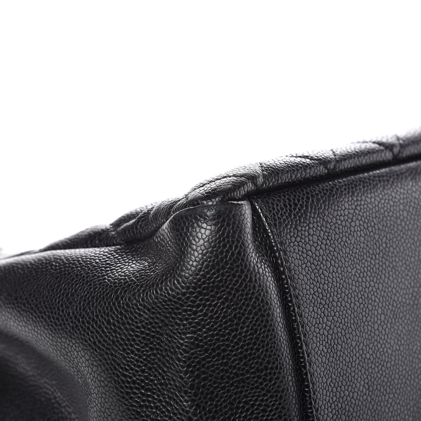 Caviar Quilted Grand Shopping Tote GST Black