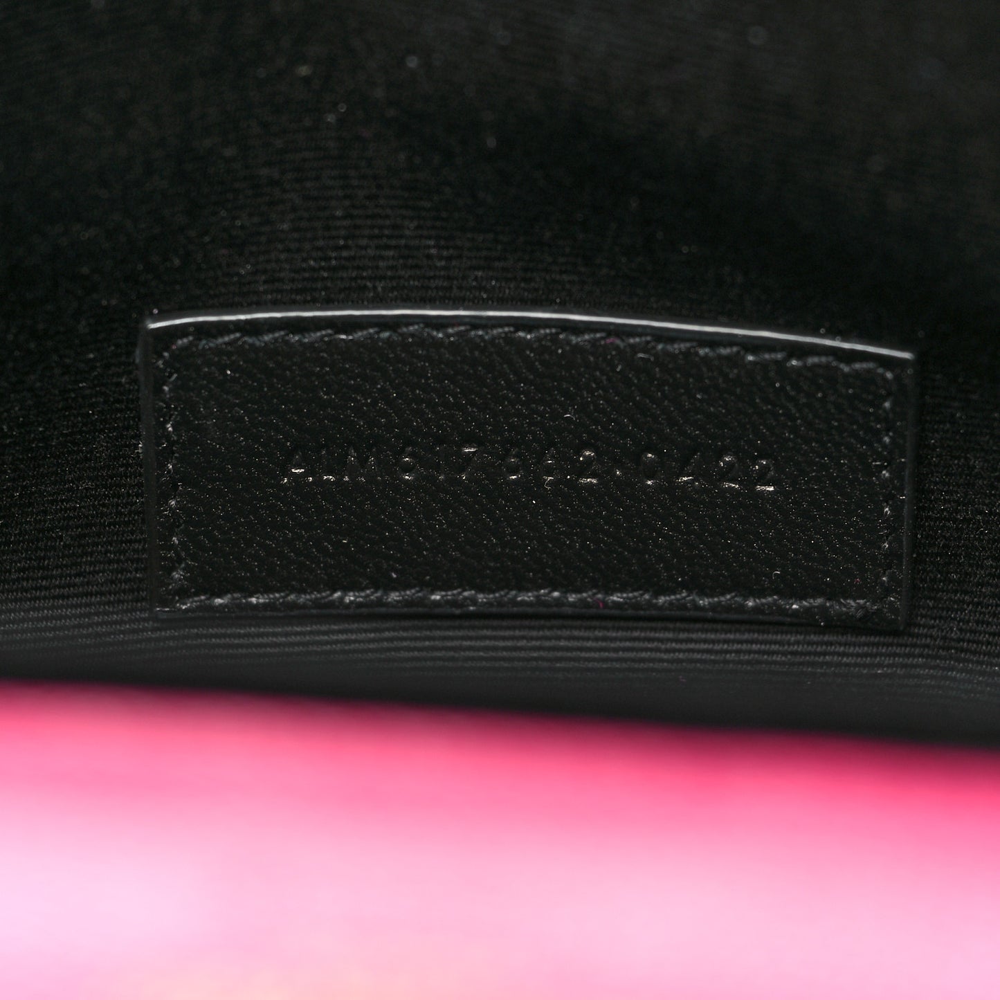 Grain De Poudre Matelasse Chevron Monogram Envelope Clutch Fuxia Couture