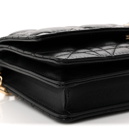 Christian Dior Lambskin Cannage Mini My Dior Bag Black 9 of 11