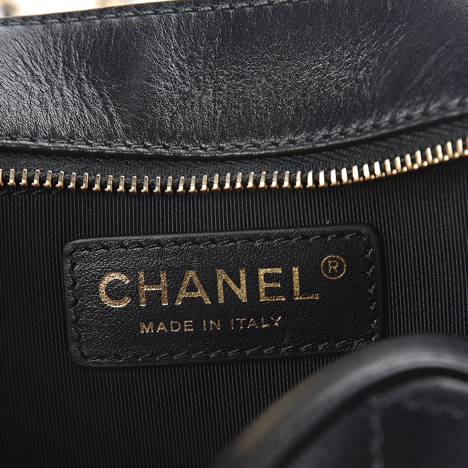 Chanel Calfskin Stitched Enamel CC Camera Case Bag Black 5 of 9