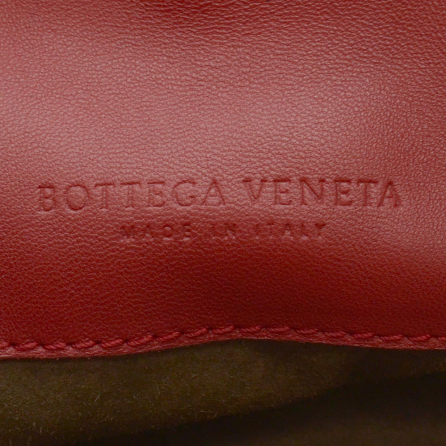 Bottega Veneta Nappa Intrecciato Parachute Bag Red 5 of 7