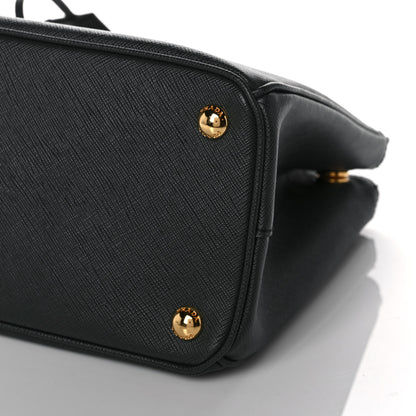Prada Saffiano Small Galleria Double Zip Tote Smeraldo 9 of 9