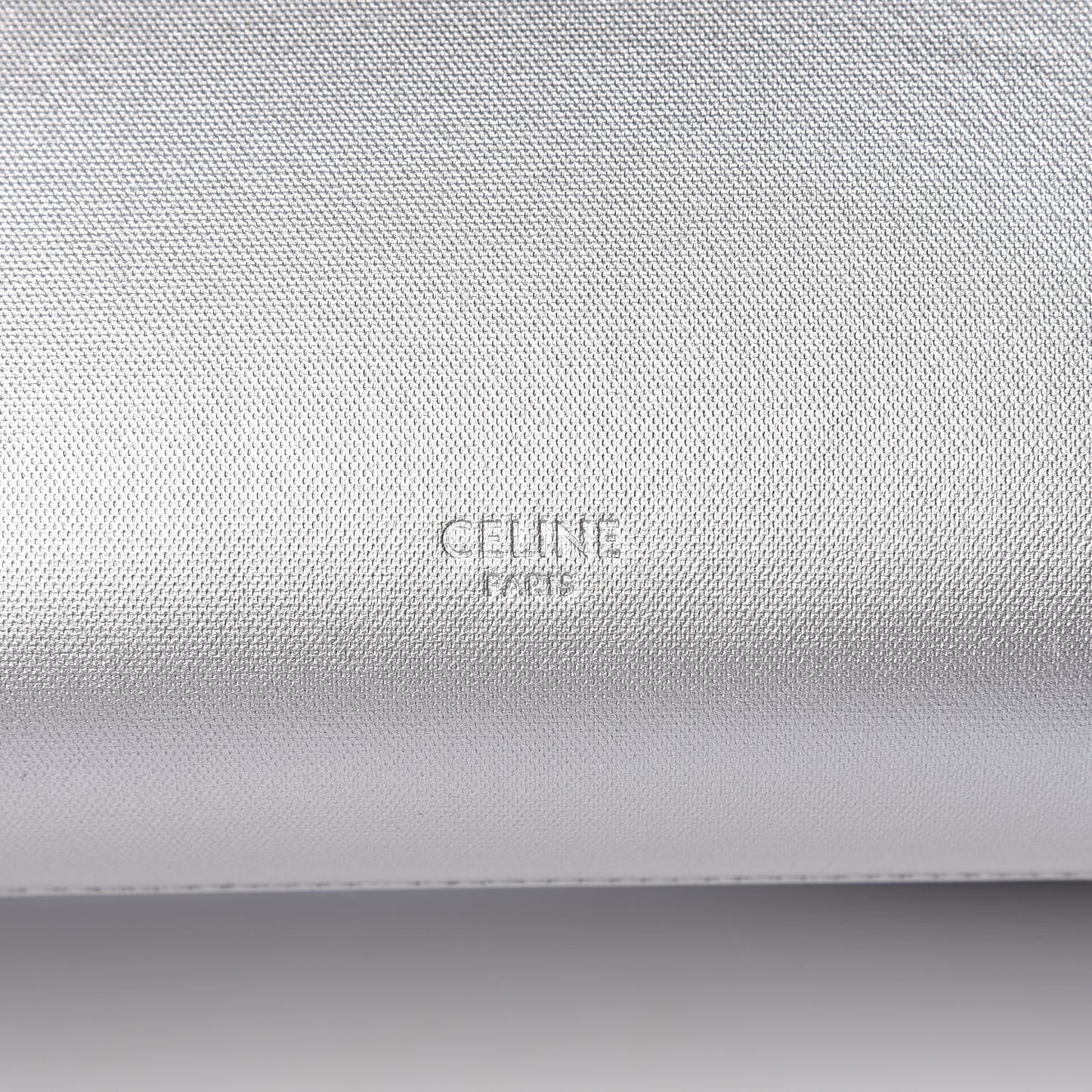 Laminated Calfskin Nano Belt Bag Silver