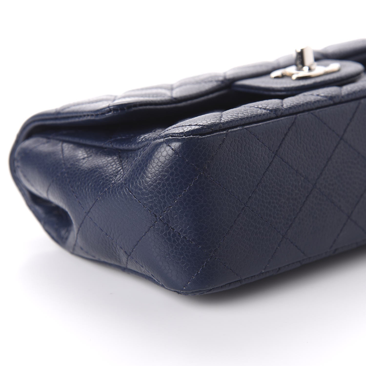 Chanel Caviar Quilted Mini Rectangular Flap Navy 6 of 11