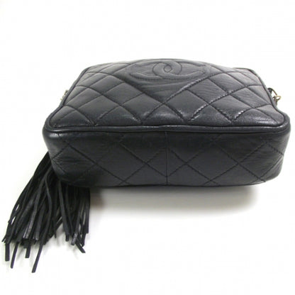 Chanel Lambskin Quilted Tassel Shoulder Bag Navy 4 of 11