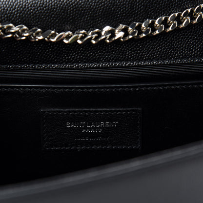 Saint Laurent Grain De Poudre Medium Classic Monogram Kate Satchel Black 8 of 11