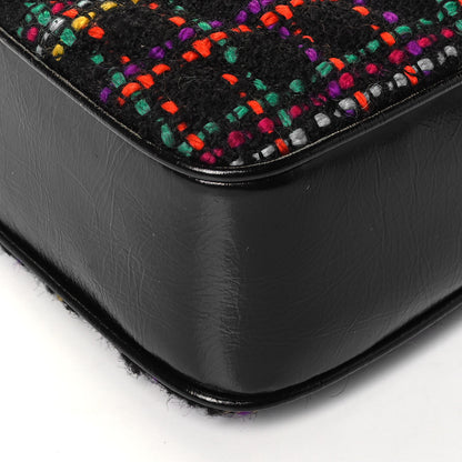 Saint Laurent Tweed Calfskin Monogram Lou Camera Bag Black 10 of 10