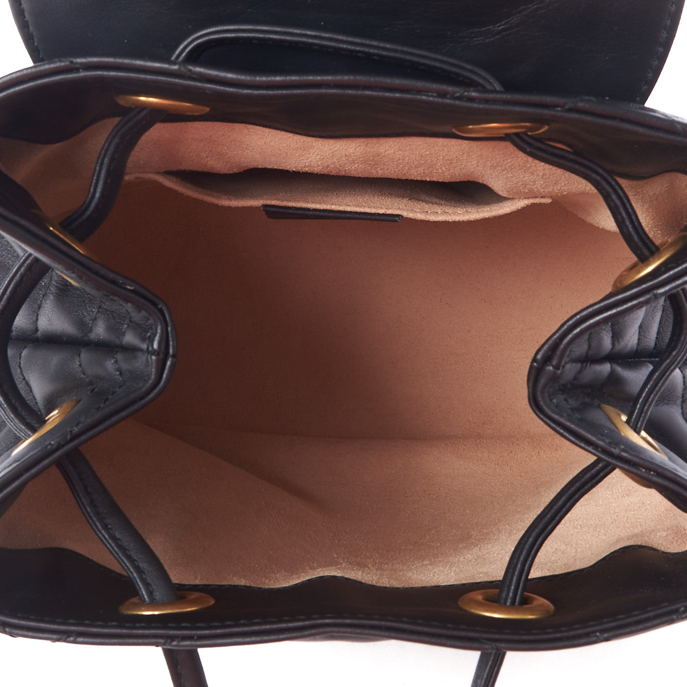 Calfskin Matelasse GG Marmont Flap Backpack Black
