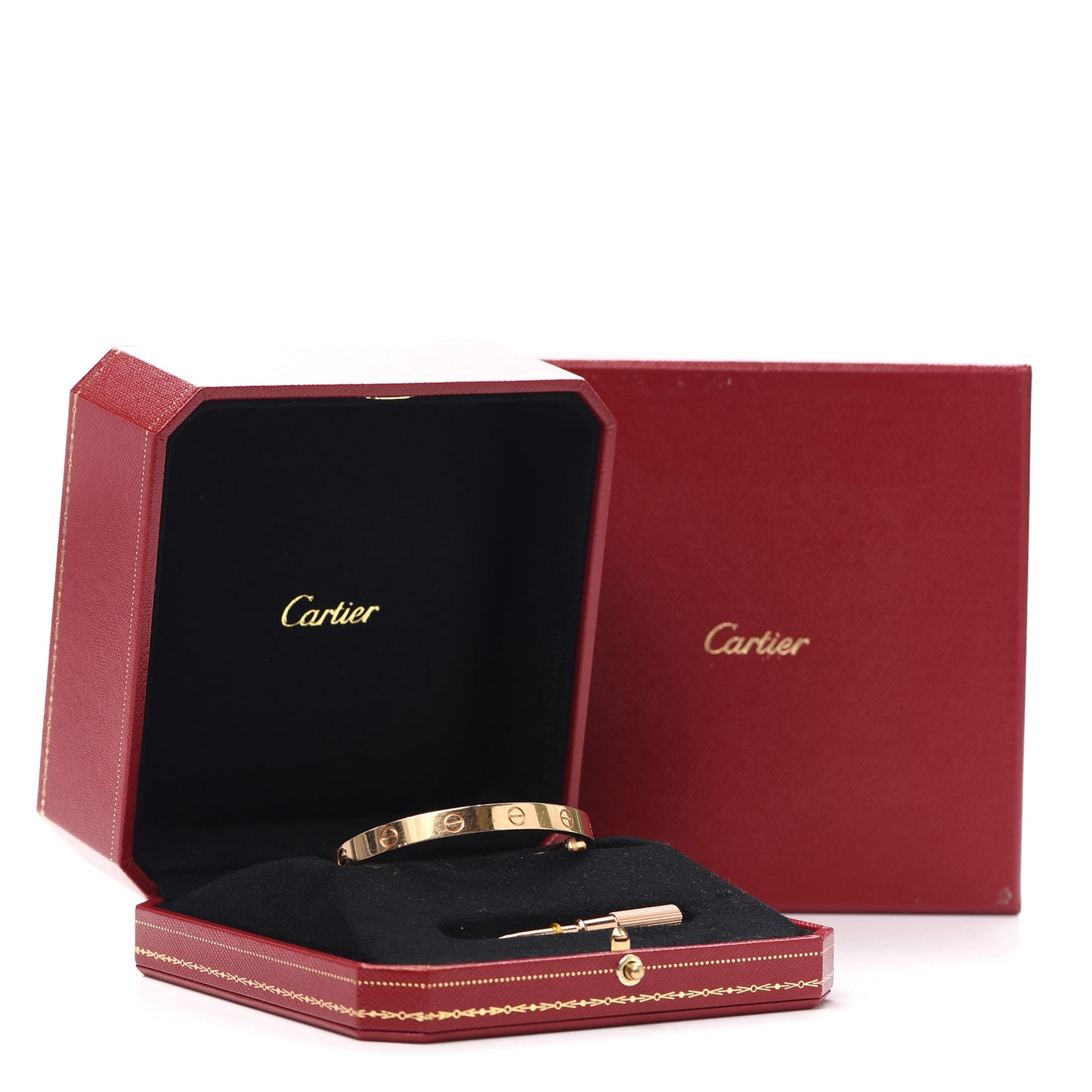 18K Pink Gold LOVE Bracelet 17