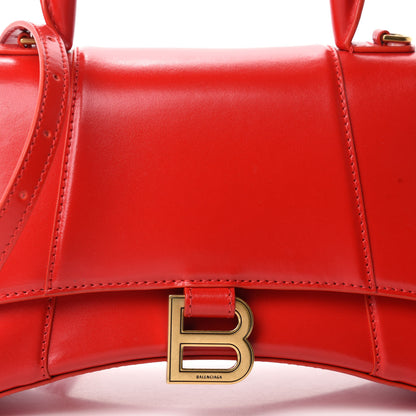 Balenciaga Shiny Box Calfskin Small Hourglass Top Handle Bag Bright Red 11 of 11