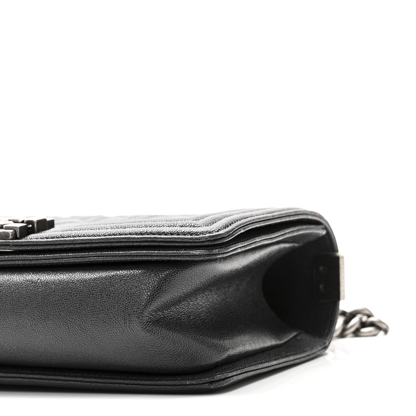 Caviar Quilted Medium Boy Flap Charcoal