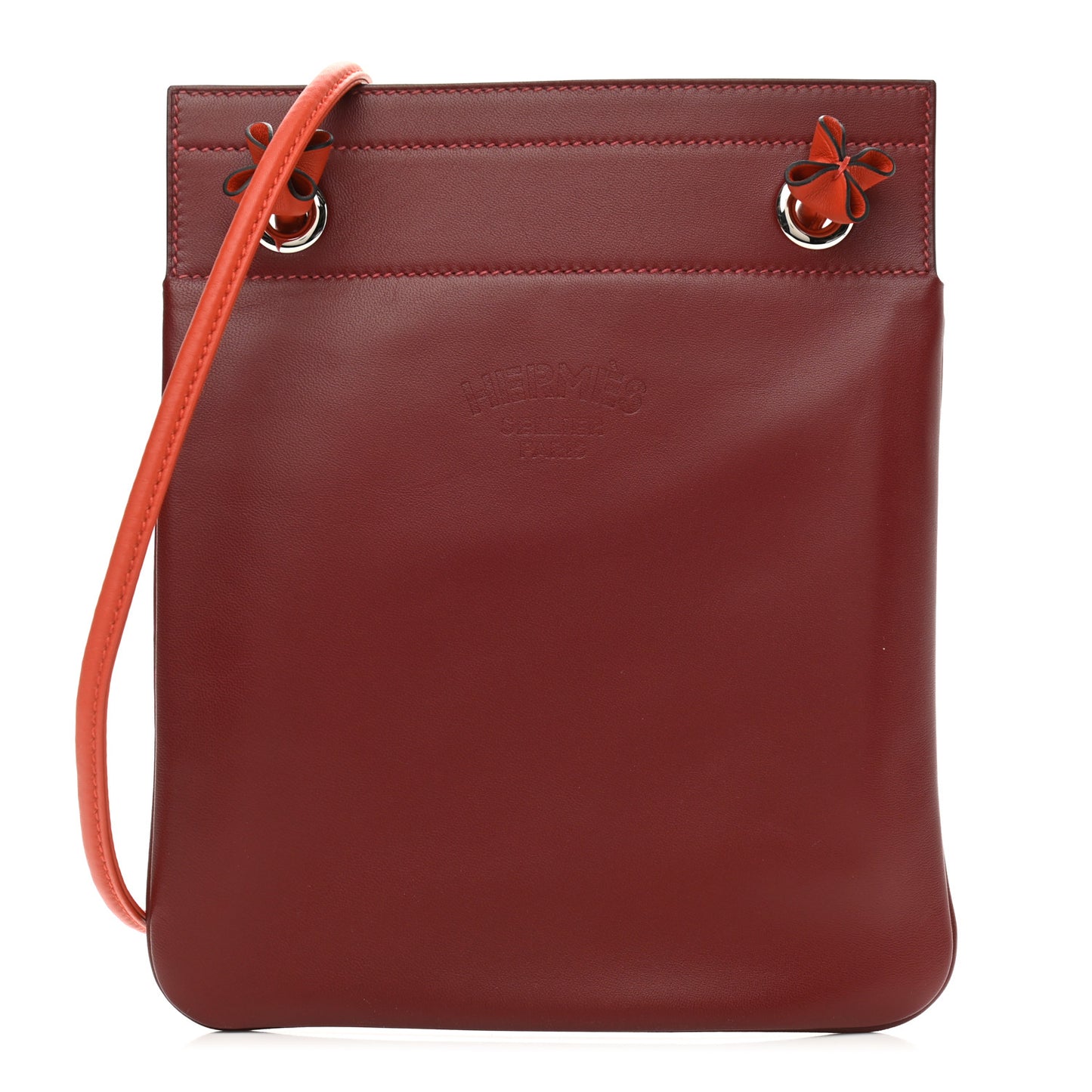 Milo Lambskin Swift Mini Aline Rouge H Orange