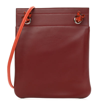 Hermes Milo Lambskin Swift Mini Aline Rouge H Orange 1 of 9