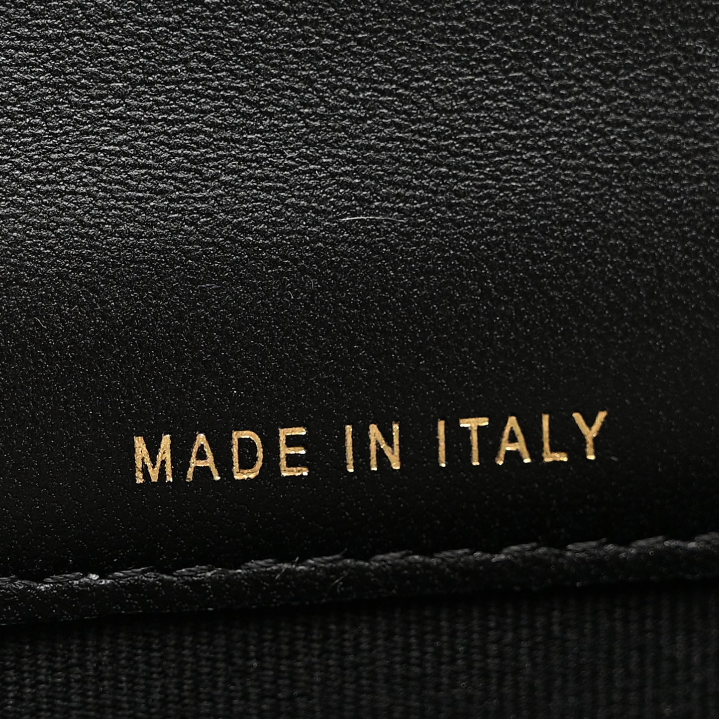 Lambskin Quilted Lucky Charms Flap Card Holder Wallet Black