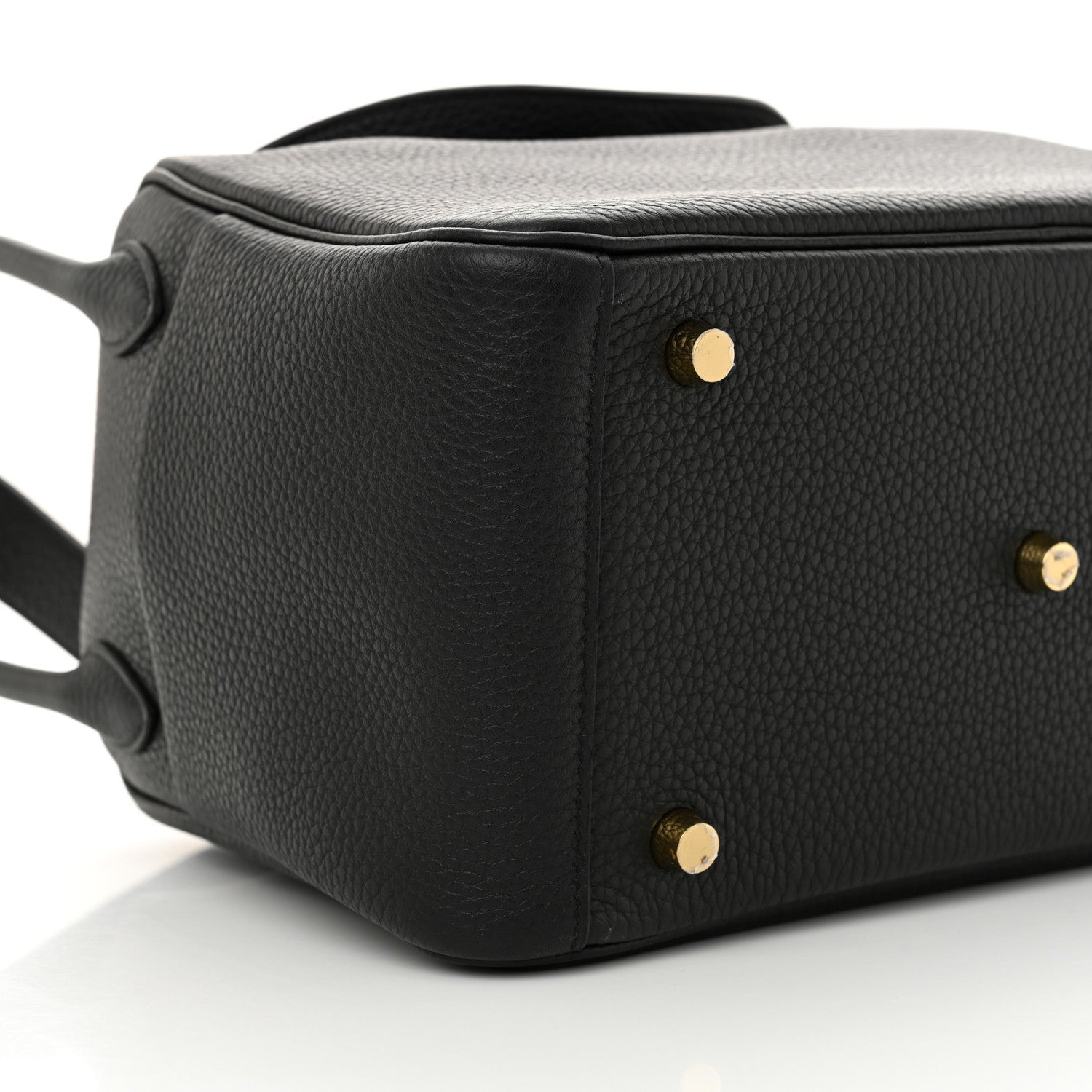 Hermes Taurillon Clemence Lindy 26 Black 9 of 10