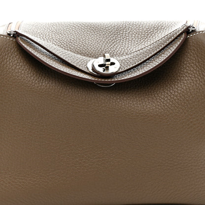 Hermes Taurillon Clemence Lindy 26 Etoupe 8 of 11