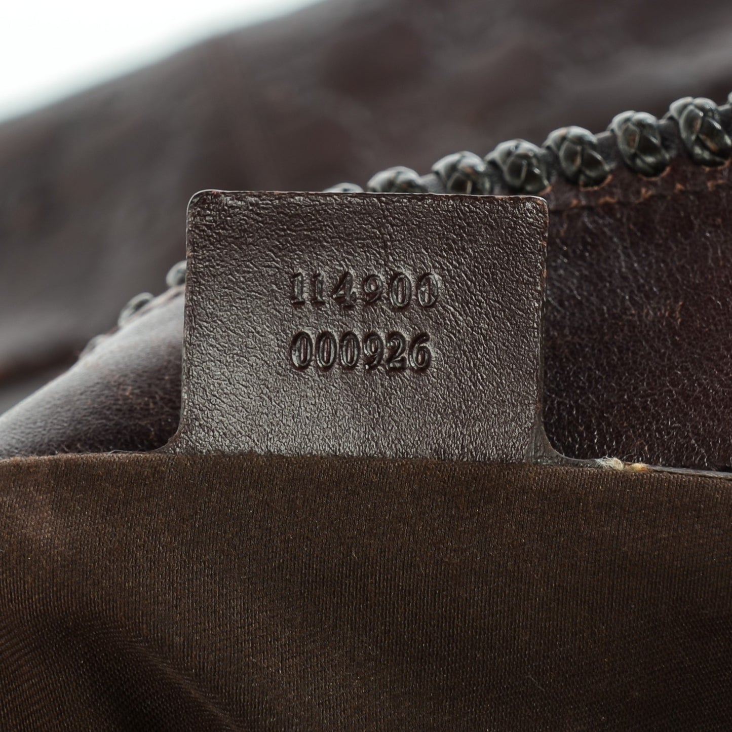 Guccissima Large Horsebit Chain Hobo Chocolate Brown