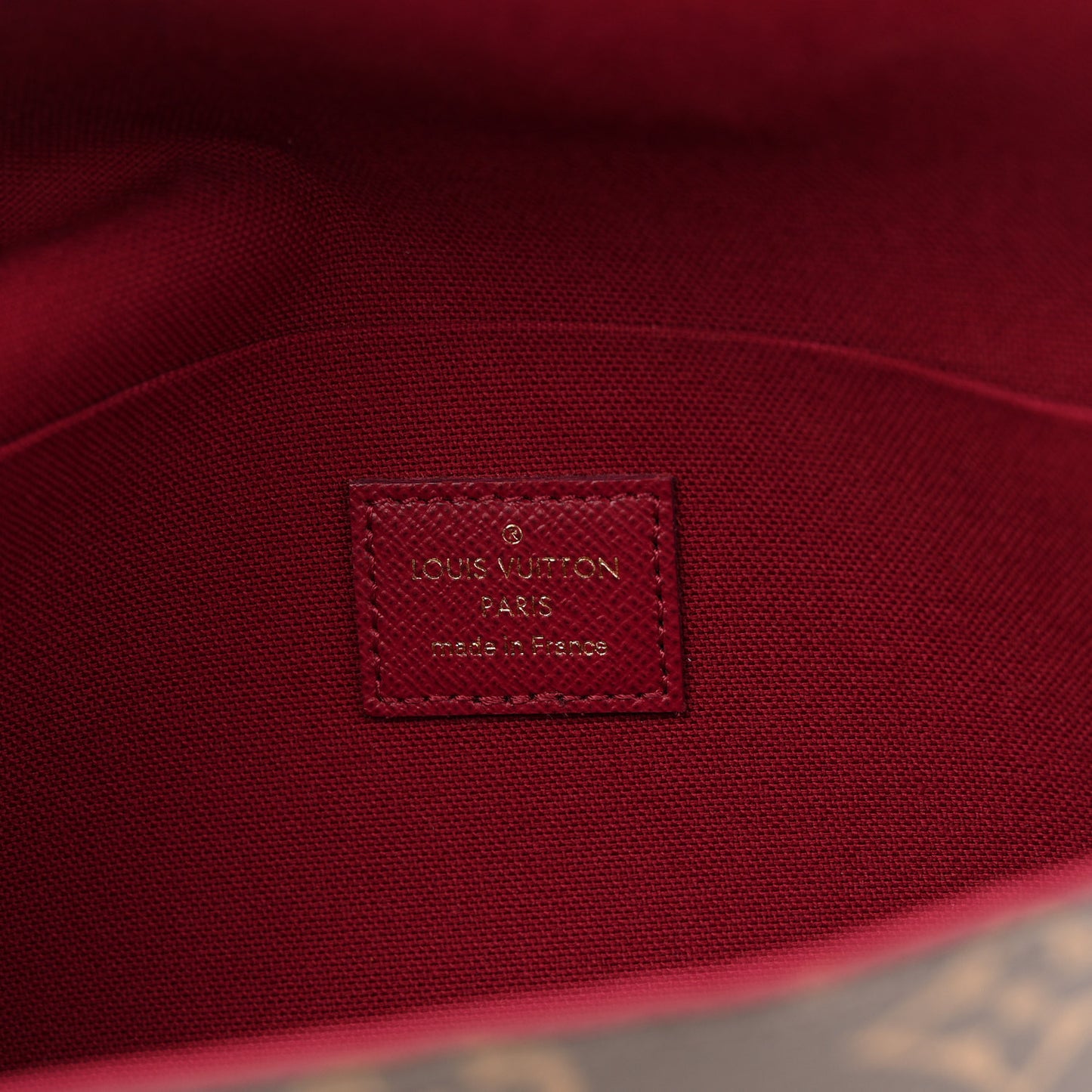Monogram Pochette Felicie Chain Wallet Fuchsia