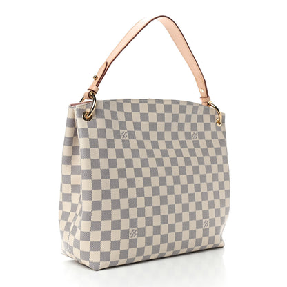 Louis Vuitton Damier Azur Graceful PM Rose Ballerine 3 of 10