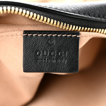 Gucci Monogram Matelasse Diagonal Small GG Marmont Chain Shoulder Bag Beige Black 6 of 11