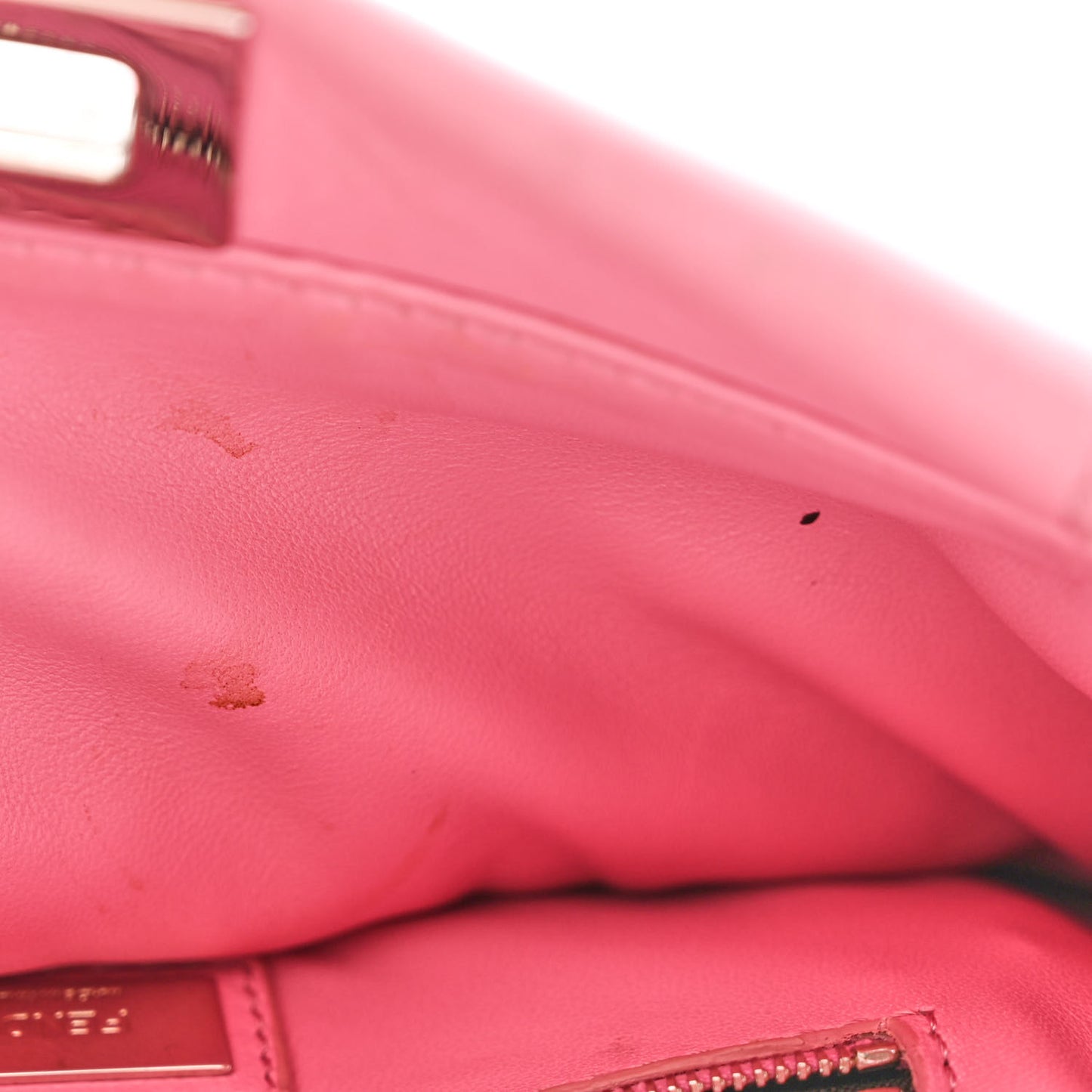 Shearling Nappa Mini Peekaboo Iconic Satchel Lollypop
